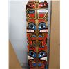 Image 1 : 2 NATIVE WOODEN PAINTED TOTEMS (ESTATE GOODS)