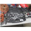 Image 1 : 2 CASES OF MISC TOOLS/EXTENSION CORD/CHAIN/BRADLY GAUGE