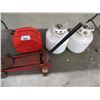 Image 1 : GAS CAN/2 PROPANE BOTTLES/FLOOR JACK