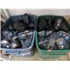 Image 2 : 4 TOTES OF TOOLS AND ASSORTED RECHARGABLE TOOL BATTERIES (UNKNOWN CONDITION)