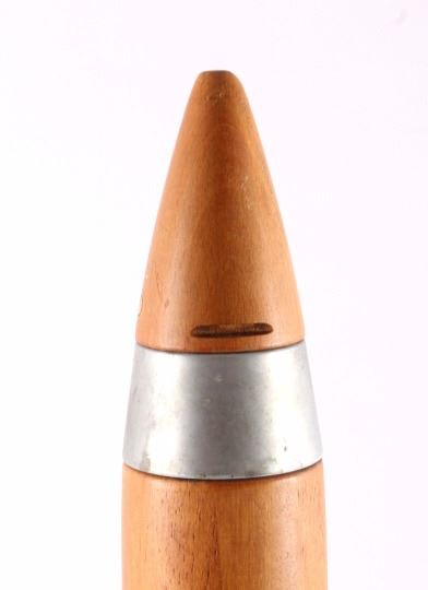 WWII Navy Wooden Practice Artillery Shell