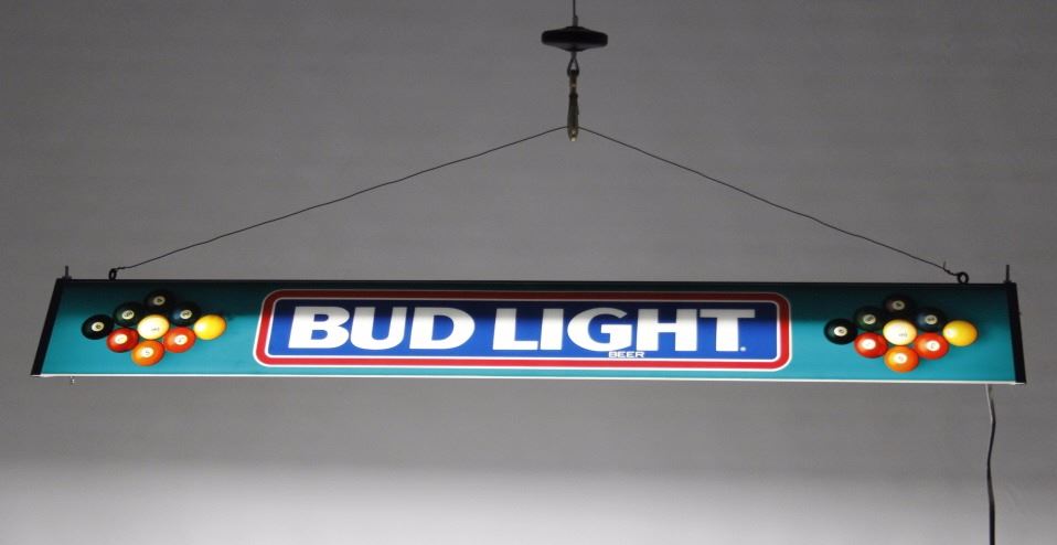 budweiser billiard light