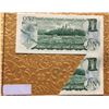 Image 2 : BANK OF CANADA 1$ 1973, UNC-63, REPLACEMENT NOTE,CUTTING AND FOLDING ERRORRARE, SERIAL: *MR660
