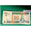 Image 2 : CUBAN CONVERTIBLE BANKNOTE, LOT OF 4 NOTES, 1 X CINCO PESOS + 3 X DIEZ PESOS