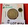 Image 1 : CUBA 20 CENTAVOS 1902-1952