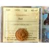 Image 2 : Canada 1950 ONE CENT MS-64 ICCS RED