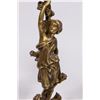 Image 2 : Pair Victorian Style Bronze Figural Candlesticks