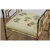Image 2 : Gilded metal Bamboo Design Bench