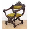 Image 1 : Carved Italian Figural Arm Chair