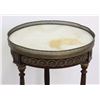 Image 2 : French Marble Top Pedestal/Side Table