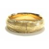Image 2 : 14K Yellow Gold Etched Bangle