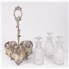 Image 4 : 19th Century Cruet Set with 3 Bottles