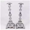 Image 1 : Pair Baroque Style Polish Silverplate Candlesticks
