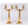 Image 1 : Pair Empire Style Ormolu 4-Light Candelabra