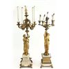 Image 1 : 2 Similar 19th C. French Figural Ormolu Candelabra