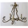 Image 2 : Pr Rococo Style Silvered Metal 6-Light Chandeliers