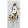 Image 2 : Set 5 Neoclassic Style Mirrored Brass Sconces