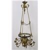 Image 1 : Victorian Brass & 4-Light Chandelier