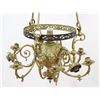 Image 2 : Victorian Brass & 4-Light Chandelier