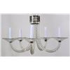 Image 2 : Victorian Style Cut Glass 5-Light Chandelier