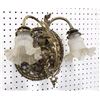Image 2 : Rococo Style Brass 2-Light Wall Sconces