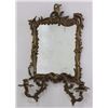 Image 2 : Pair Mirrored Back 2-Light Bronze Sconces