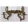 Image 4 : Pair Mirrored Back 2-Light Bronze Sconces