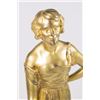 Image 2 : :Joe Descomps Gilt Bronze Art Deco Sculpture Woman