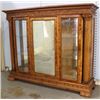Image 1 : Neoclassic Style Carved Walnut Display Cabinet