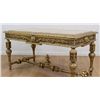 Image 2 : Marble Top Giltwood Heavily Carved Coffee Table