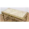 Image 3 : Marble Top Giltwood Heavily Carved Coffee Table