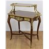 Image 2 : 2-Tier Louis XV Style Inlaid Tea Cart