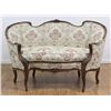 Image 1 : Italian Carved Walnut Loveseat