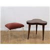 Image 1 : Mid-Century Amorphous Side Table & Lucite Chair