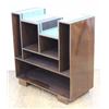 Image 2 : Art Moderne Mahogany Dwarf Bookcase