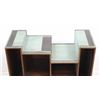 Image 3 : Art Moderne Mahogany Dwarf Bookcase