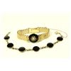 Image 1 : 2-14K Gold Bracelets with Onyx
