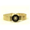 Image 2 : 2-14K Gold Bracelets with Onyx