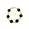 Image 4 : 2-14K Gold Bracelets with Onyx