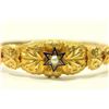 Image 2 : Gold Bangle Bracelet with Pearl in Enamel Star