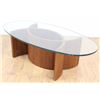 Image 1 : Mid-Century Modern Sculptural Walnut Coffee Table