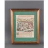 Image 2 : 17th-18th Century Lithograph on Paper Framed