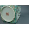 Image 8 : Chinese Turquoise Ground Porcelain Vase Jiaqing Mk