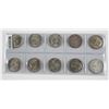 Image 1 : Assortment of Silver 50 Cent Coins