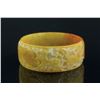 Image 1 : Burma Yellow Jadeite Carved Bangle