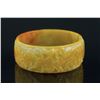 Image 2 : Burma Yellow Jadeite Carved Bangle