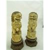 Image 2 : Pair of Carved Ivory Foo Dogs