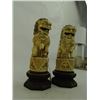 Image 4 : Pair of Carved Ivory Foo Dogs