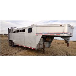 2000 Alum-Line All-American horse trailer, gn, 24