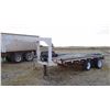 Image 1 : Shop-built flatbed trailer, gn, 17’, tandem axle, wood deck